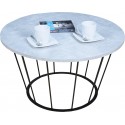Stolik kawowy FILO 2O Ø75x43 cm – okrągły stolik loft do salonu