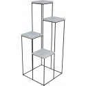 Kwietnik FILO 40×40×100 – 4-poziomowy stojak na kwiaty