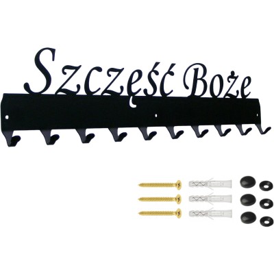 Wieszak z napisem Szczęść...