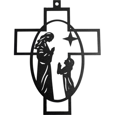 Krzyż metalowy na ścianę...