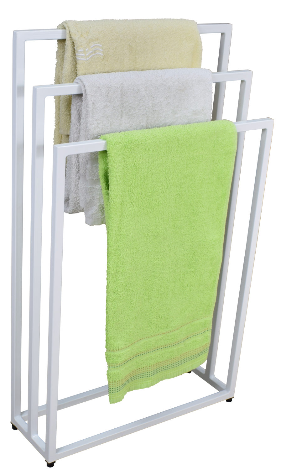 ST-PT02-60; Potrójny stojak łazienkowy na ręczniki; biały mat; 1000x600x200mm
