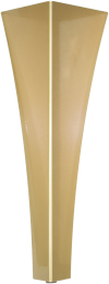 KNWL2-04-41; Noga 120x410 wycinana laserowo; wzór 2; Pełne; szer.12 x wys.41; złoty