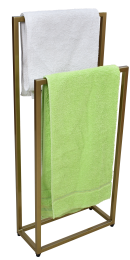 ST-PD04-45; Podwójny stojak łazienkowy na ręczniki; złoty; 1000x450x200mm