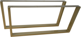 KNCU-04-65; Noga "CU" z profili 40x20 z blachą 3mm; złoty; 650x310