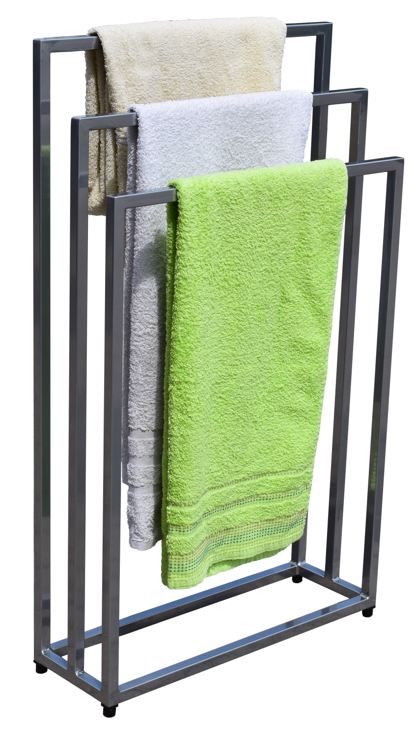 ST-PT03-60; Potrójny stojak łazienkowy na ręczniki; chrom; 1000x600x200mm