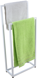 ST-PD02-45; Podwójny stojak łazienkowy na ręczniki; biały mat; 1000x450x200mm